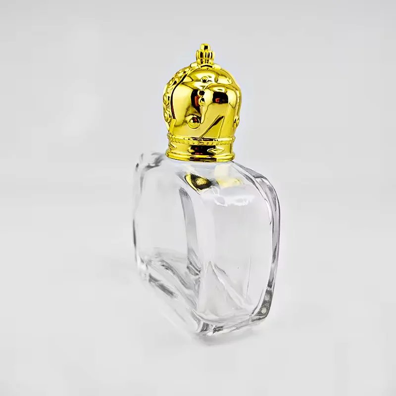 Rectangular Glass Perfume Bottle with Pump Sprayer image 2