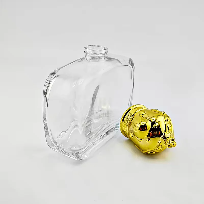 Rectangular Glass Perfume Bottle with Pump Sprayer image 5