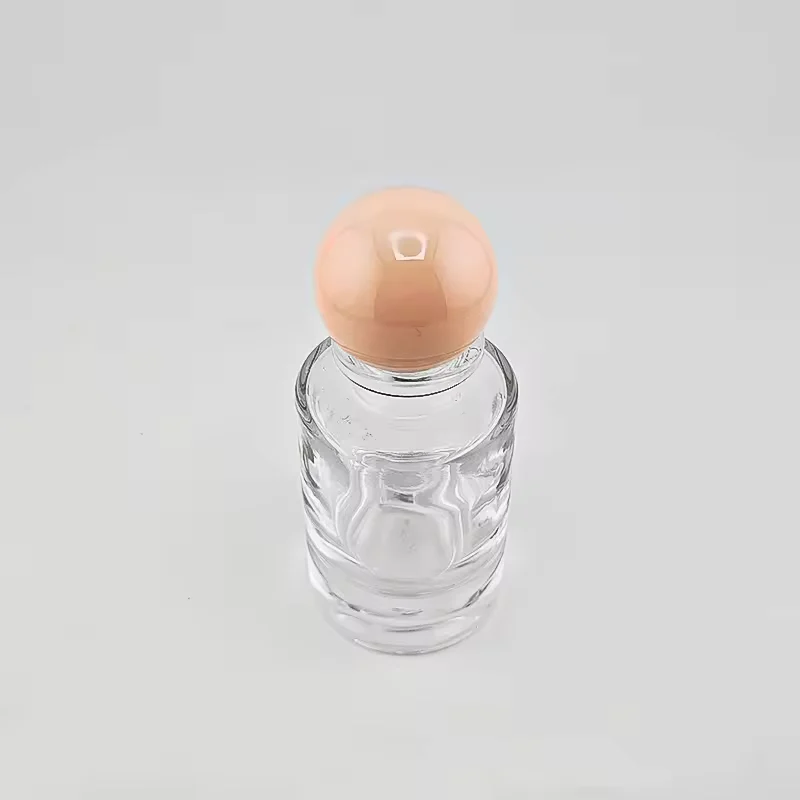 Clear Round Glass Perfume Bottle image 4