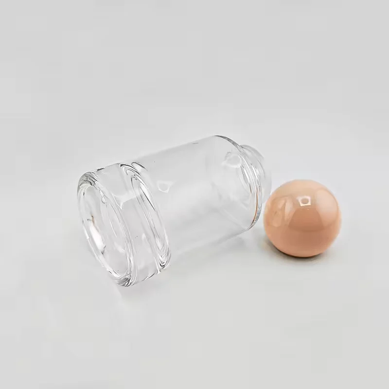 Clear Round Glass Perfume Bottle image 5