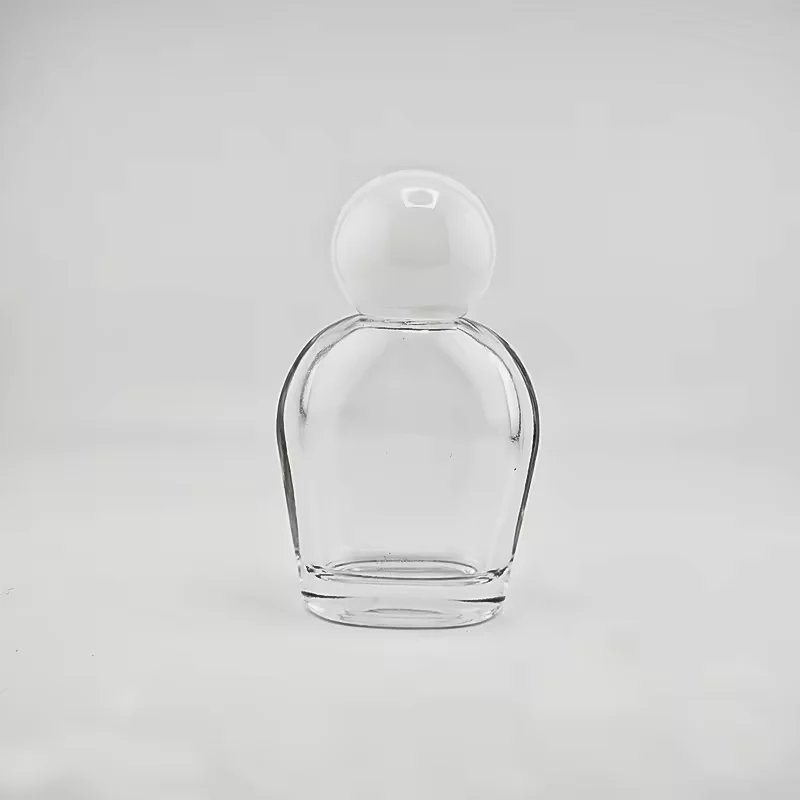 Gradient Round Glass Perfume Bottle with Refillable Design