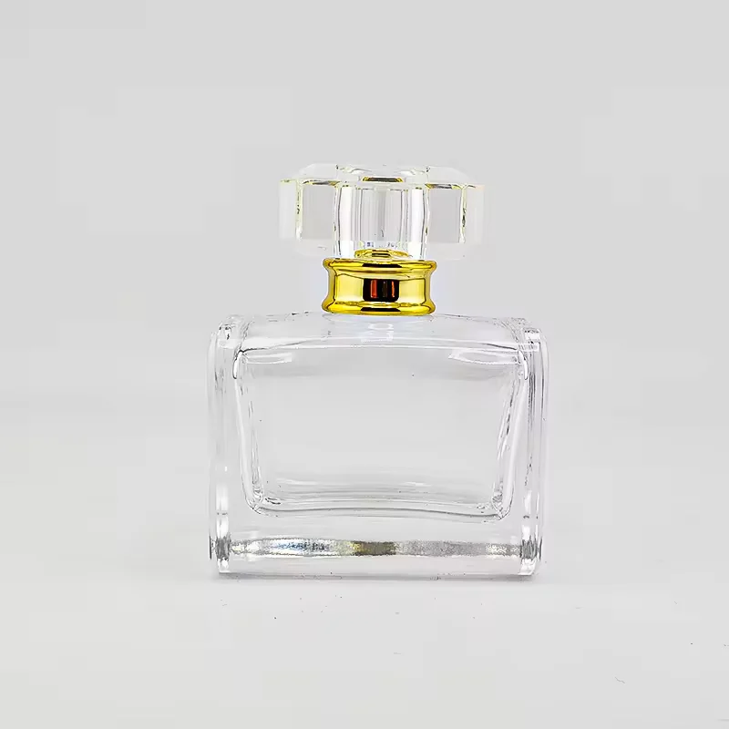 Rectangular Glass Perfume Bottle with Custom Logo