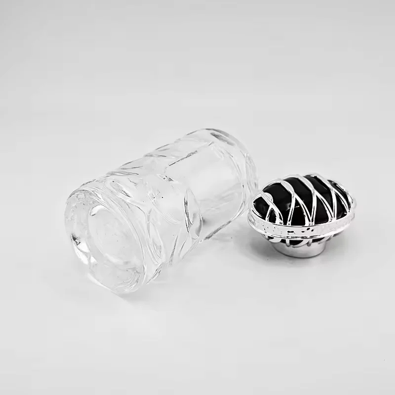 Round Glass Perfume Bottle with Refillable Design image 4