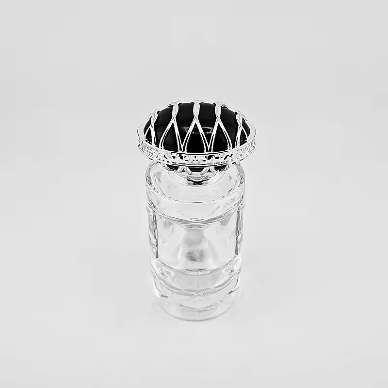 Round Glass Perfume Bottle with Refillable Design image 5