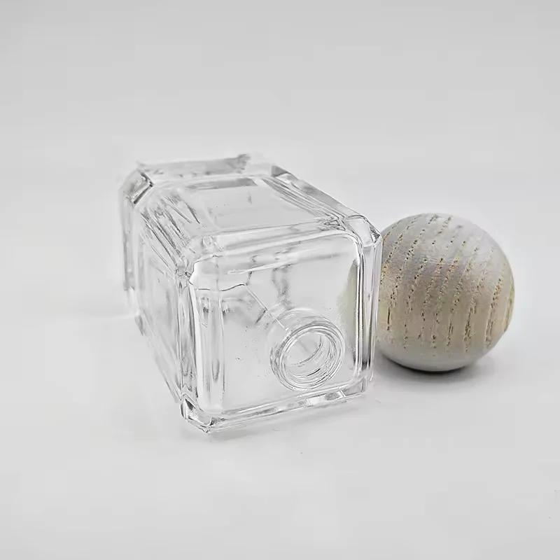 Clear Round Glass Perfume Bottle image 5