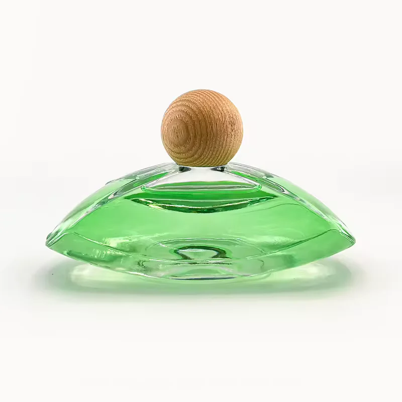 Clear Glass Perfume Bottle with Refillable Design