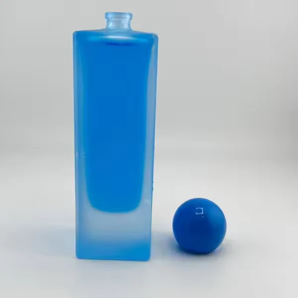 Clear Glass Perfume Bottle with Refillable Design