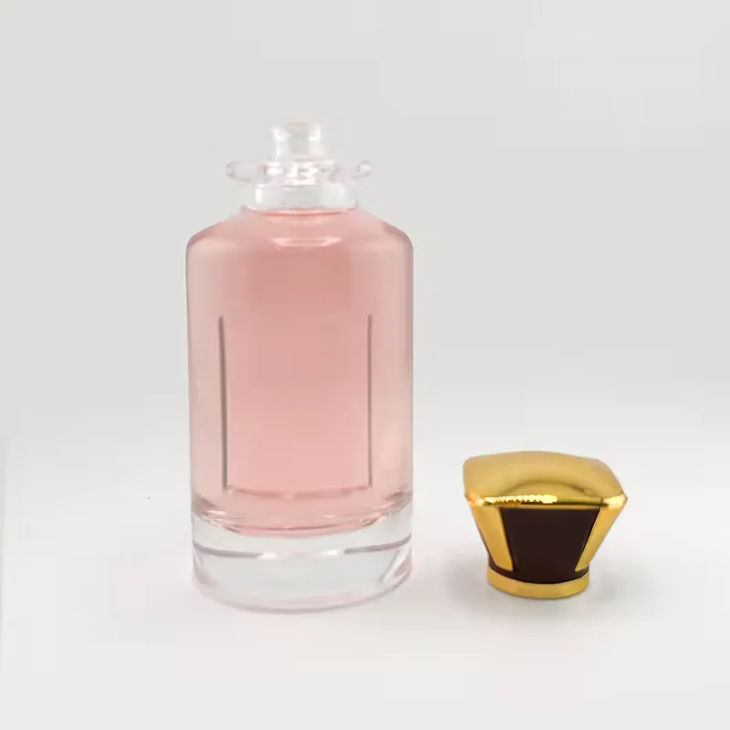 Custom Logo Bulk Glass Perfume Bottles Empty Fragrance Spray Gold Cap Box