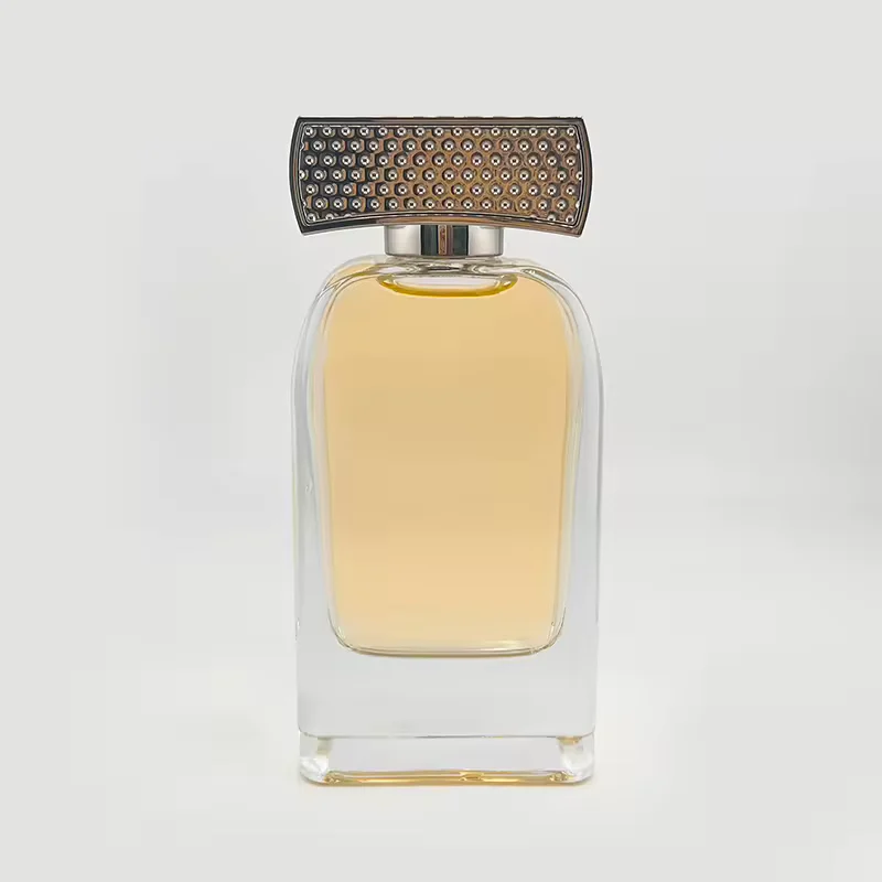 Square Glass Perfume Bottle with Refillable Design