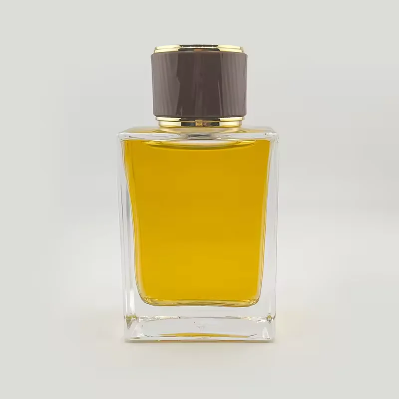 Clear Round Glass Perfume Bottle