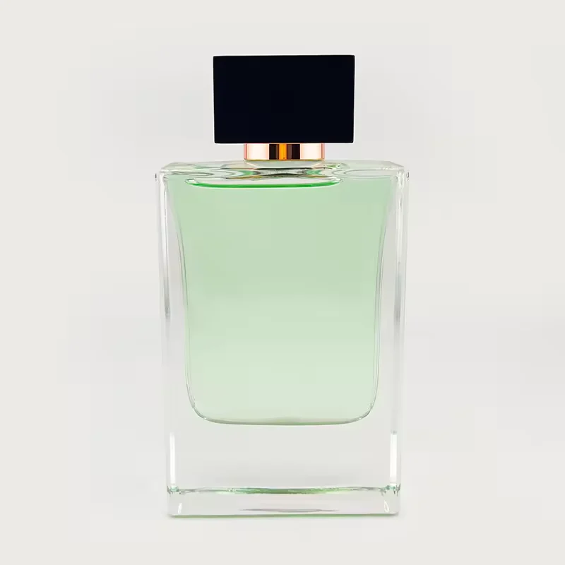 Clear Square Glass Perfume Bottle