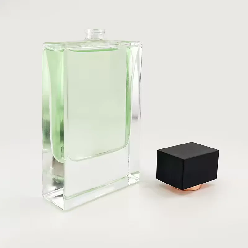 Clear Square Glass Perfume Bottle image 4