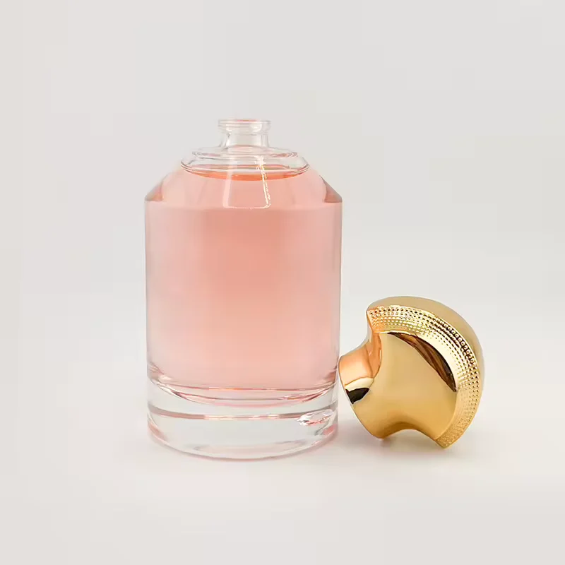 Glass Empty Perfume Bottle Golden Cap Capacity Colorful Packaging Volumes