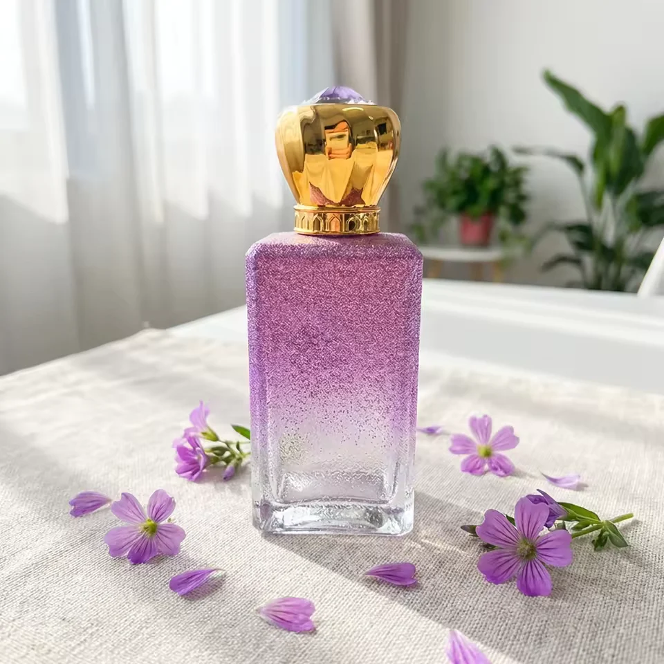 Gradient Square Glass Perfume Bottle