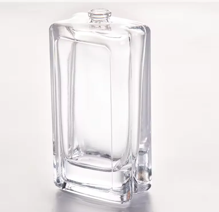 Clear Square Glass Perfume Bottle