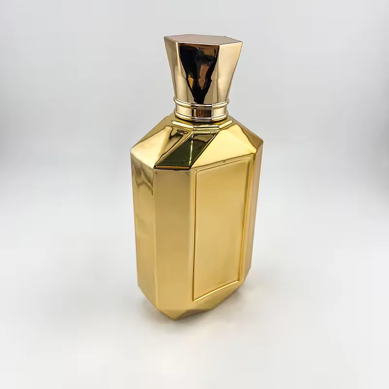 Square Glass Perfume Bottle with Pump Sprayer