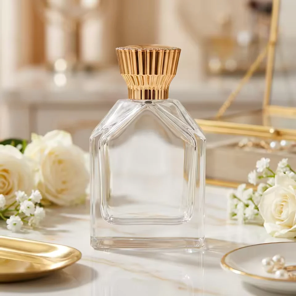 Red Glass Perfume Bottle
