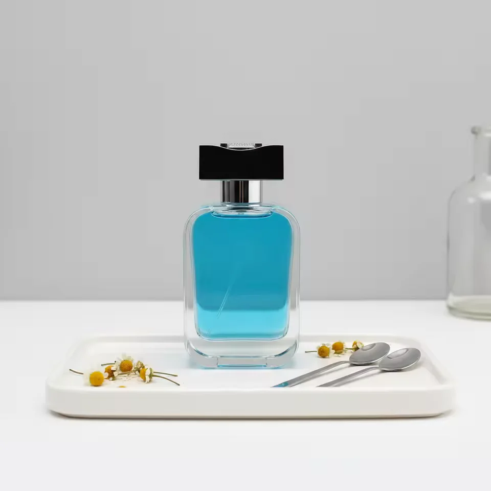 Customized Logo Empty Glass Perfume Bottles with Pump Sprayer&Zamak Cap