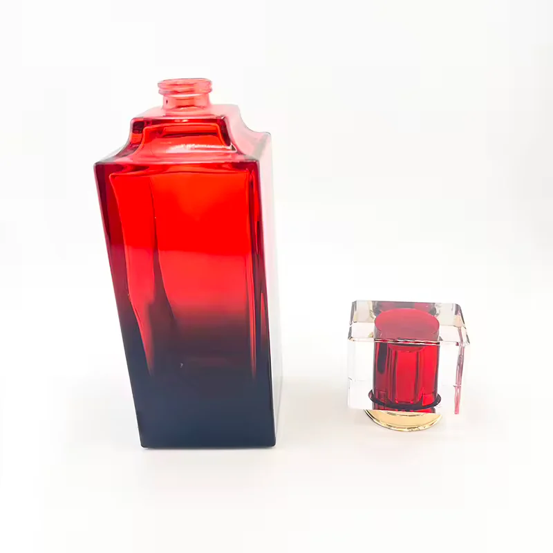 Gradient Glass Perfume Bottle with Pump Sprayer