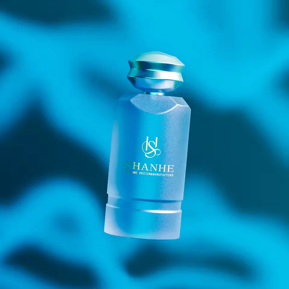 Rectangular Glass Perfume Bottle with Pump Sprayer