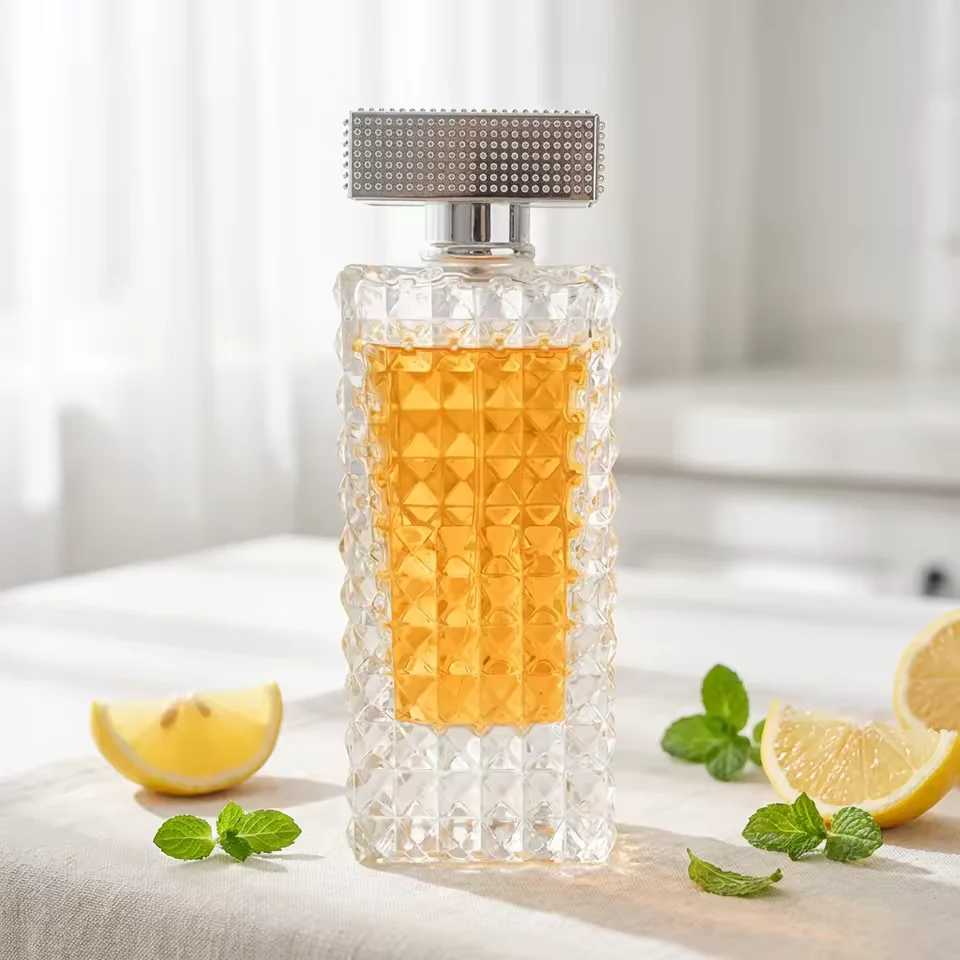 Rectangular Glass Perfume Bottle