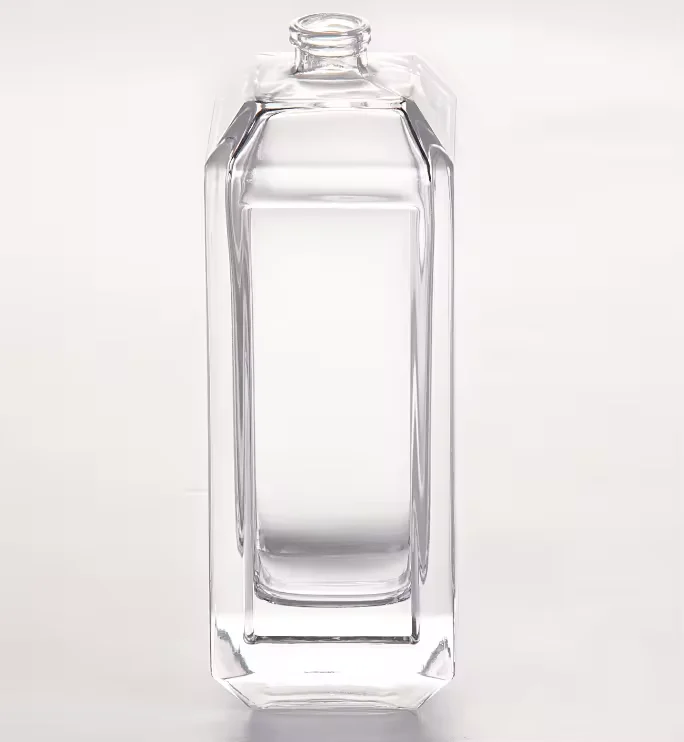 Square Glass Perfume Bottle with Pump Sprayer