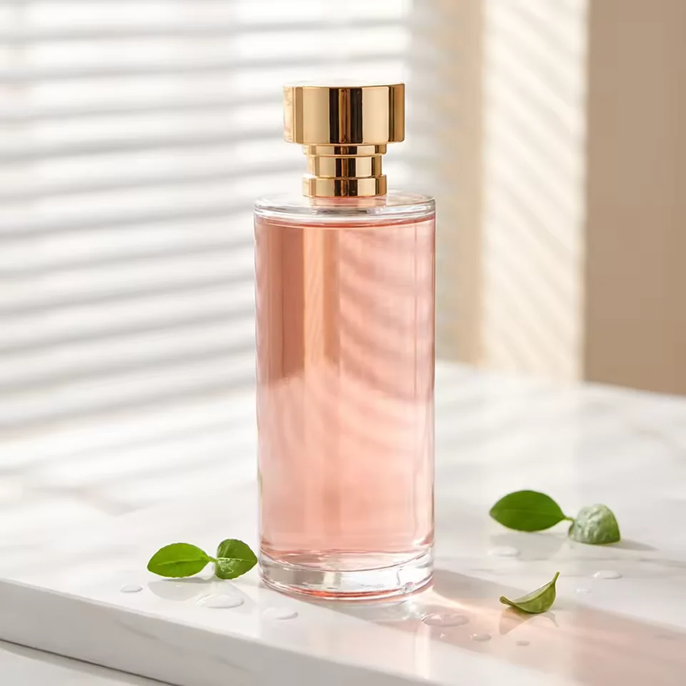 Cylindrical Glass Perfume Bottle