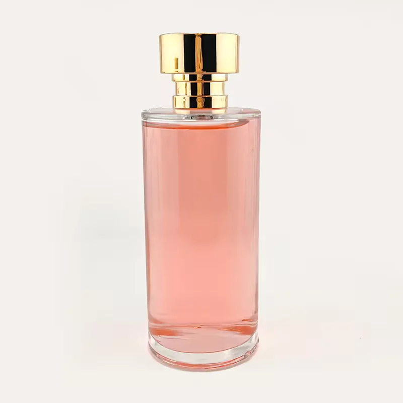 Round Glass Perfume Bottle with Refillable Design
