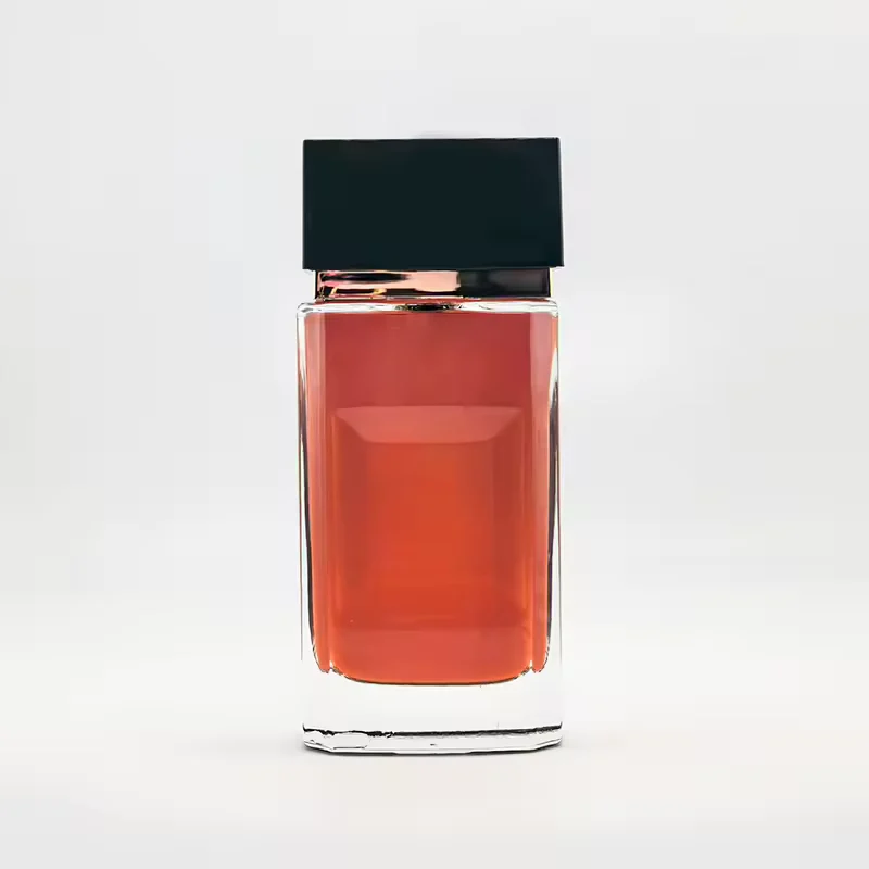 Black Rectangular Glass Perfume Bottle