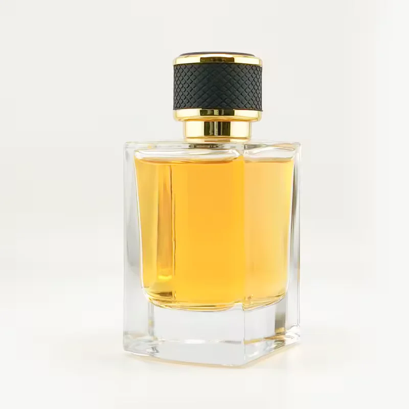 Black Square Glass Perfume Bottle