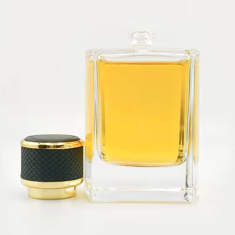 Black Square Glass Perfume Bottle image 2