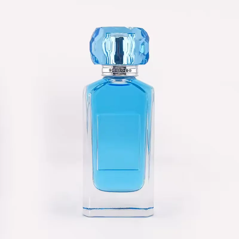 Clear Square Glass Perfume Bottle