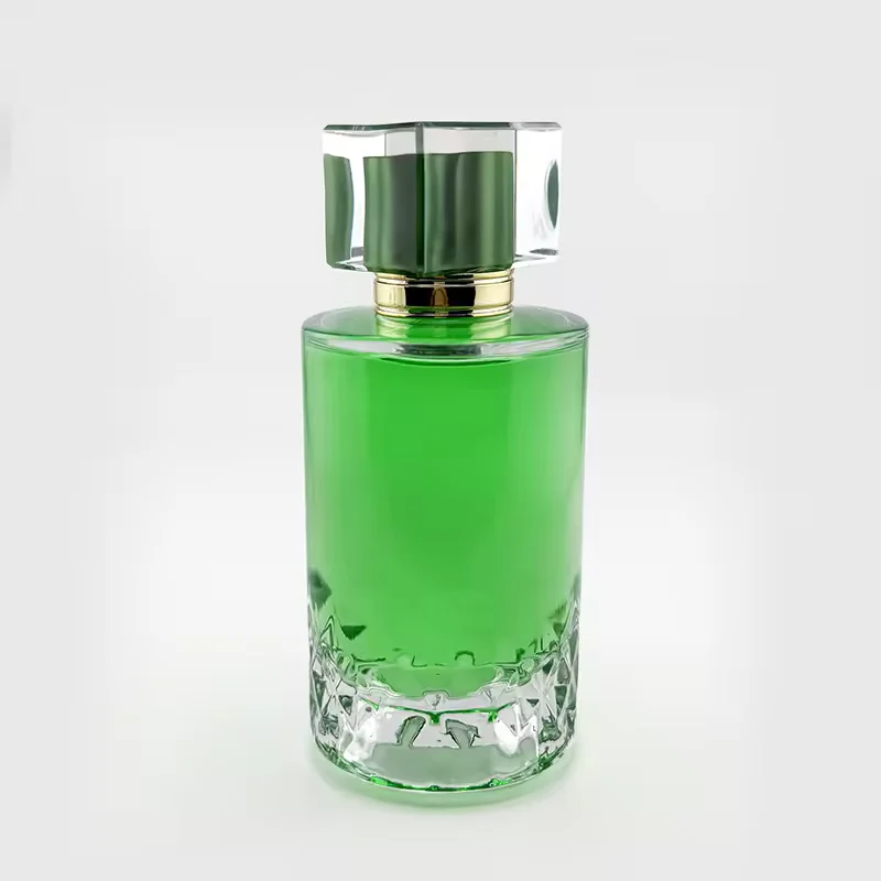 Cylindrical Glass Perfume Bottle