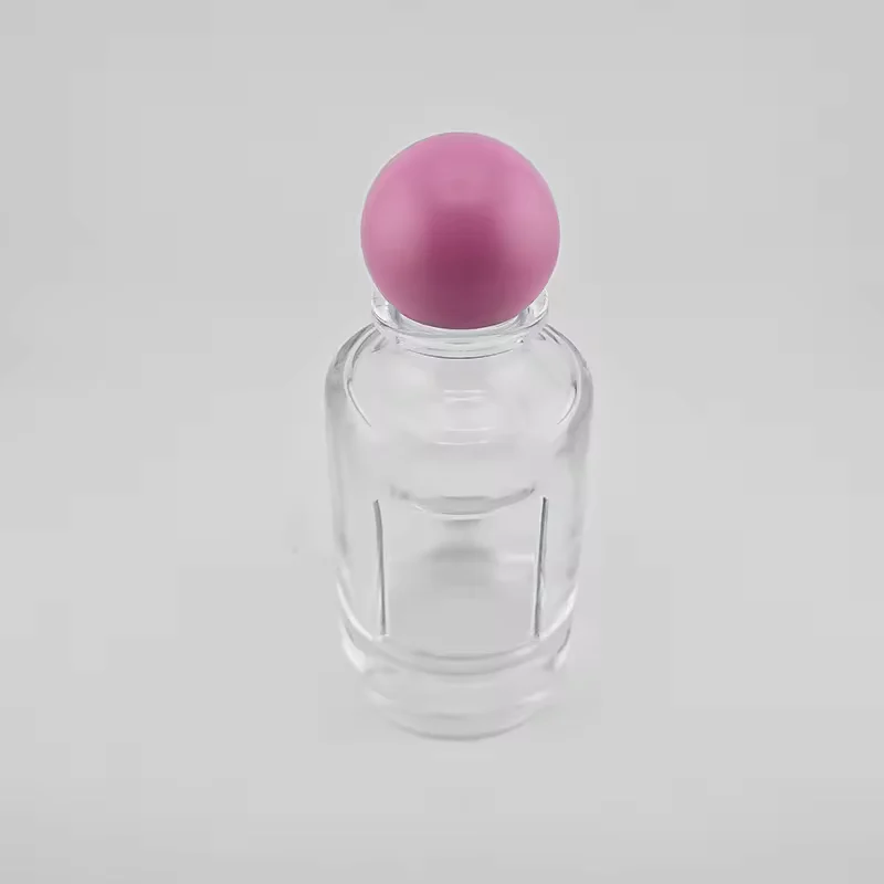 Clear Glass Perfume Bottle with Crimp Neck image 2