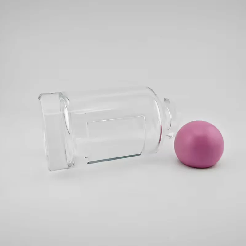Clear Glass Perfume Bottle with Crimp Neck image 3