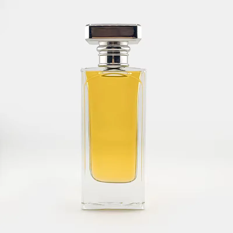 Clear Rectangular Glass Perfume Bottle