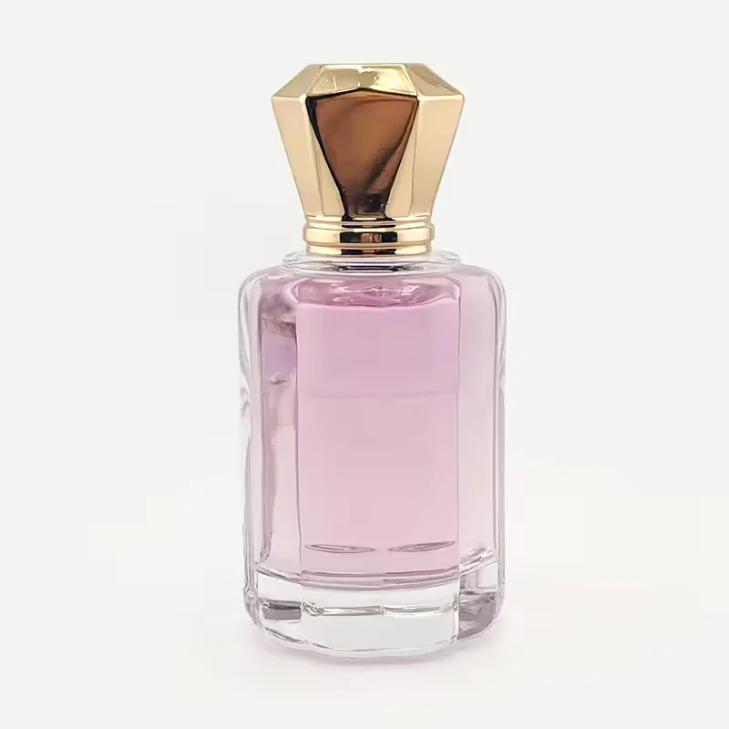 Round Glass Perfume Bottle with Pump Sprayer
