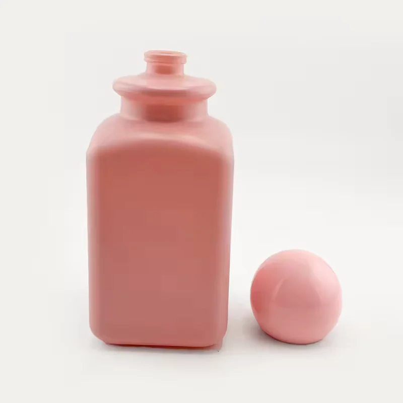 Square Glass Perfume Bottle with Crimp Neck