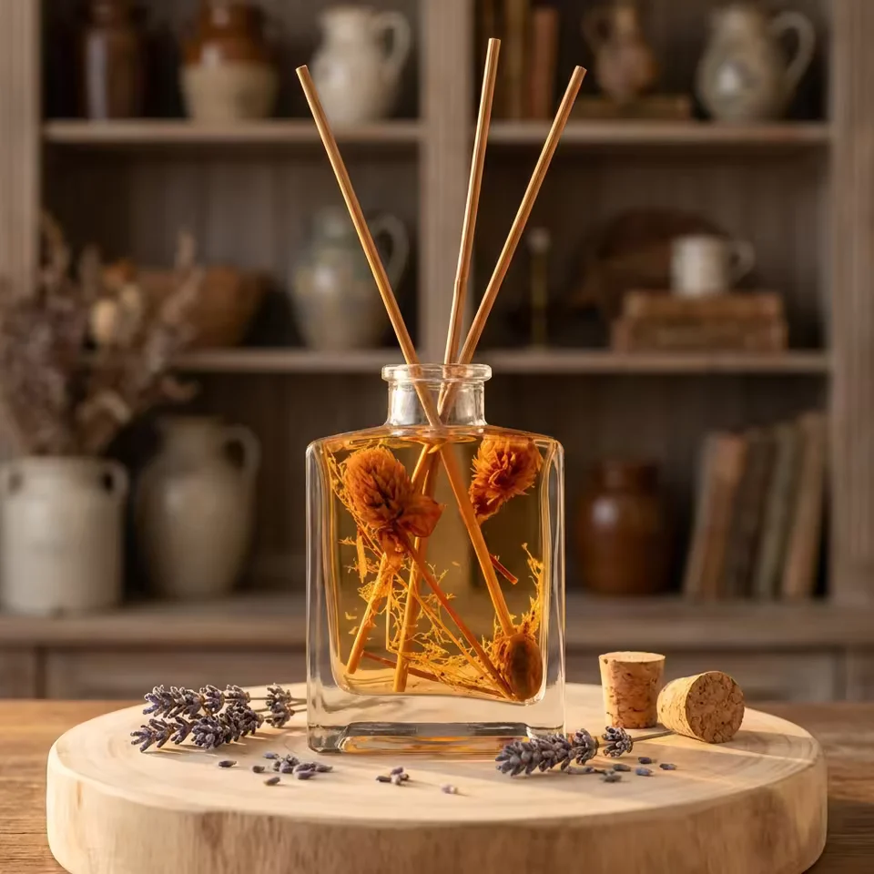 Luxury Cosmetic Perfume Glass Diffuser Bottles 200 Jiangsu Direct Gold