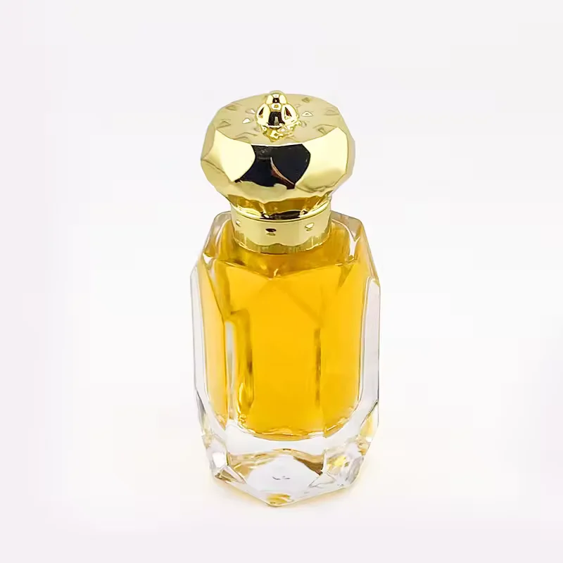 Clear Square Glass Perfume Bottle