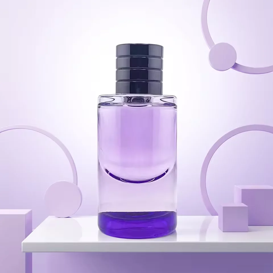 Cylindrical Glass Perfume Bottle