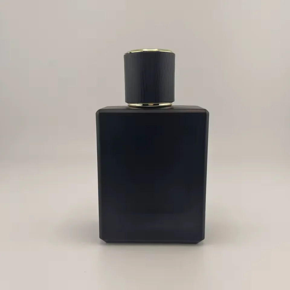 Frosted Square Glass Perfume Bottle with Pump Sprayer