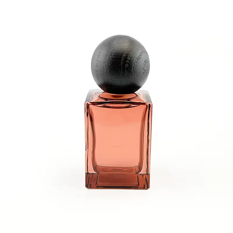 Clear Square Glass Perfume Bottle