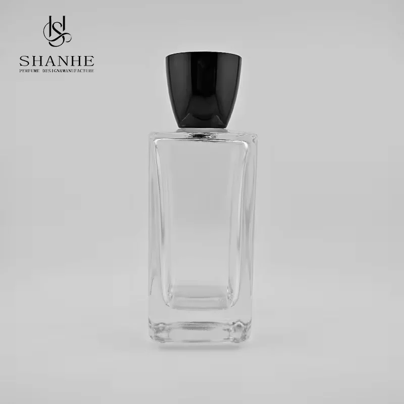 Black Square Glass Perfume Bottle