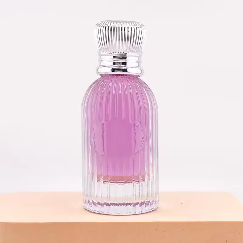 Clear Glass Perfume Bottle with Refillable Design