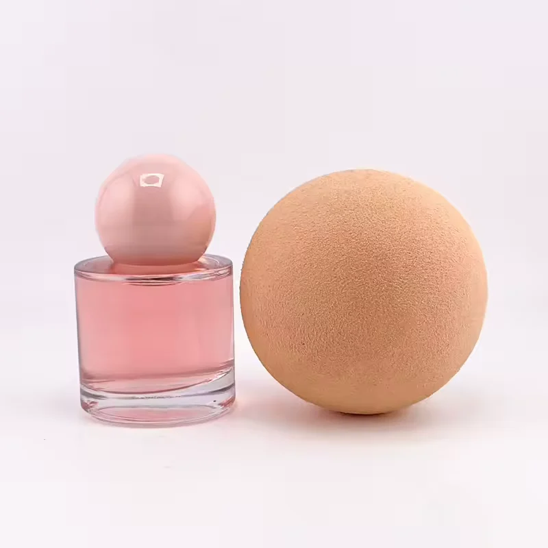 Gradient Cylindrical Glass Perfume Bottle with Crimp Neck