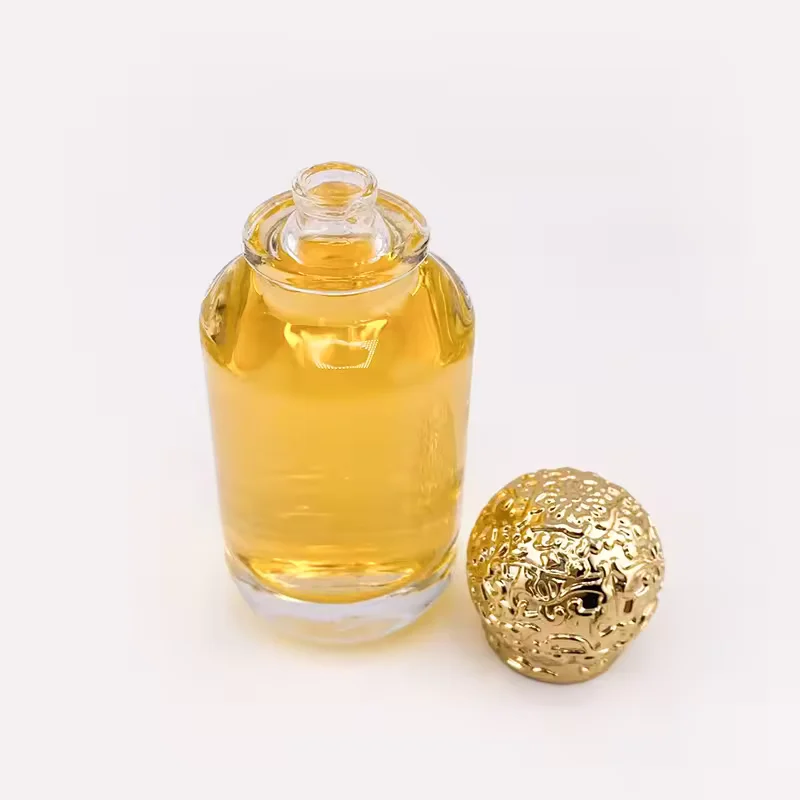 Cylindrical Glass Perfume Bottle