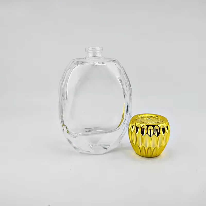 Red Oval Glass Perfume Bottle image 4