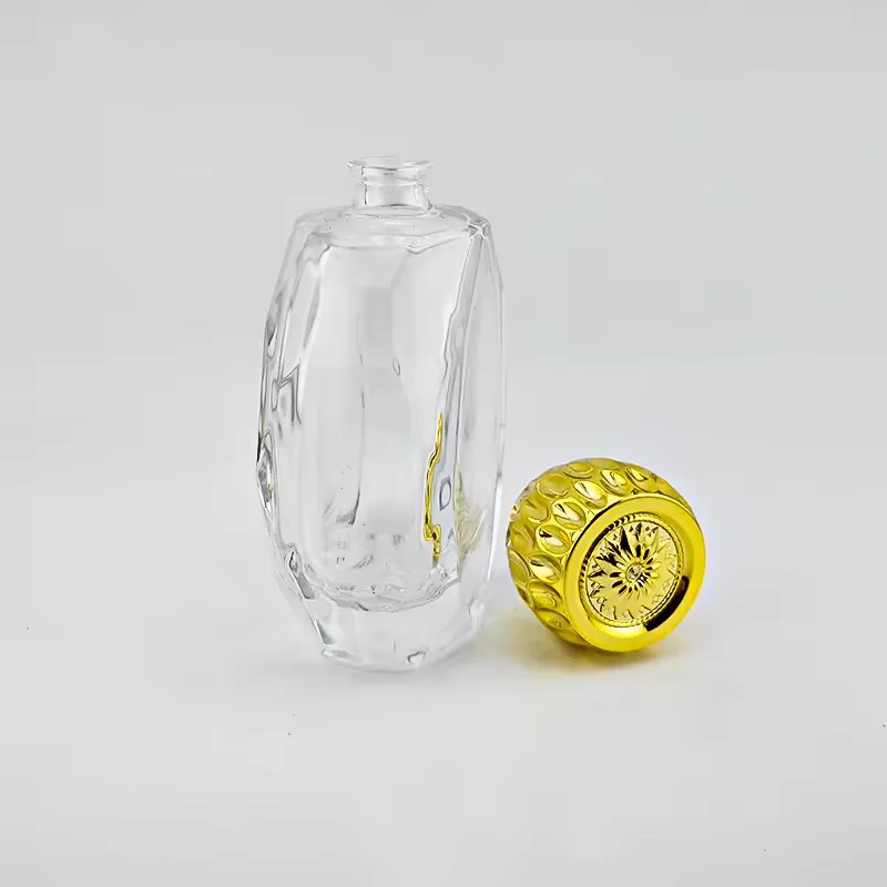 Red Oval Glass Perfume Bottle image 5