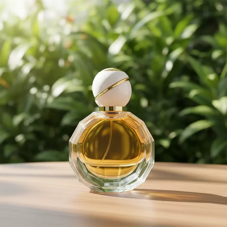 Round Glass Perfume Bottle